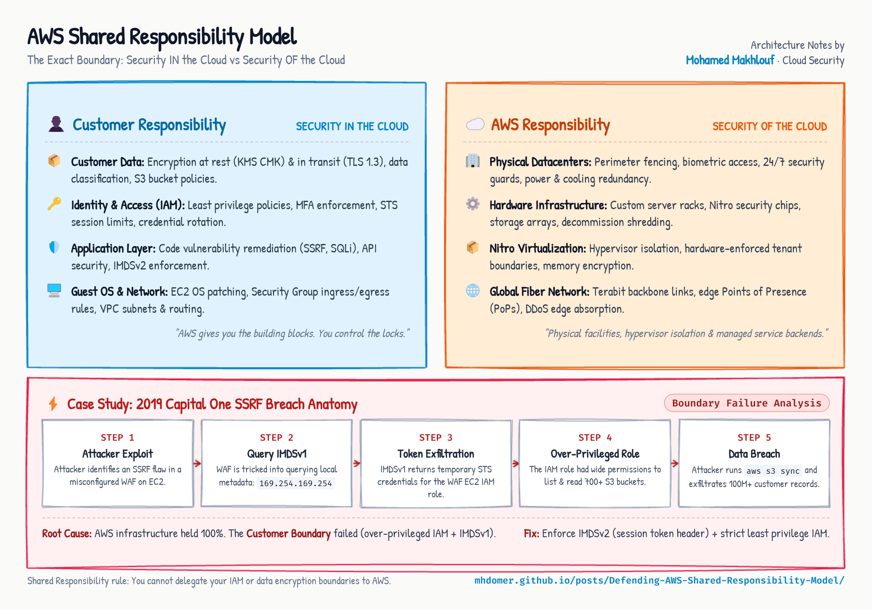 AWS Shared Responsibility Model Architecture Breakdown